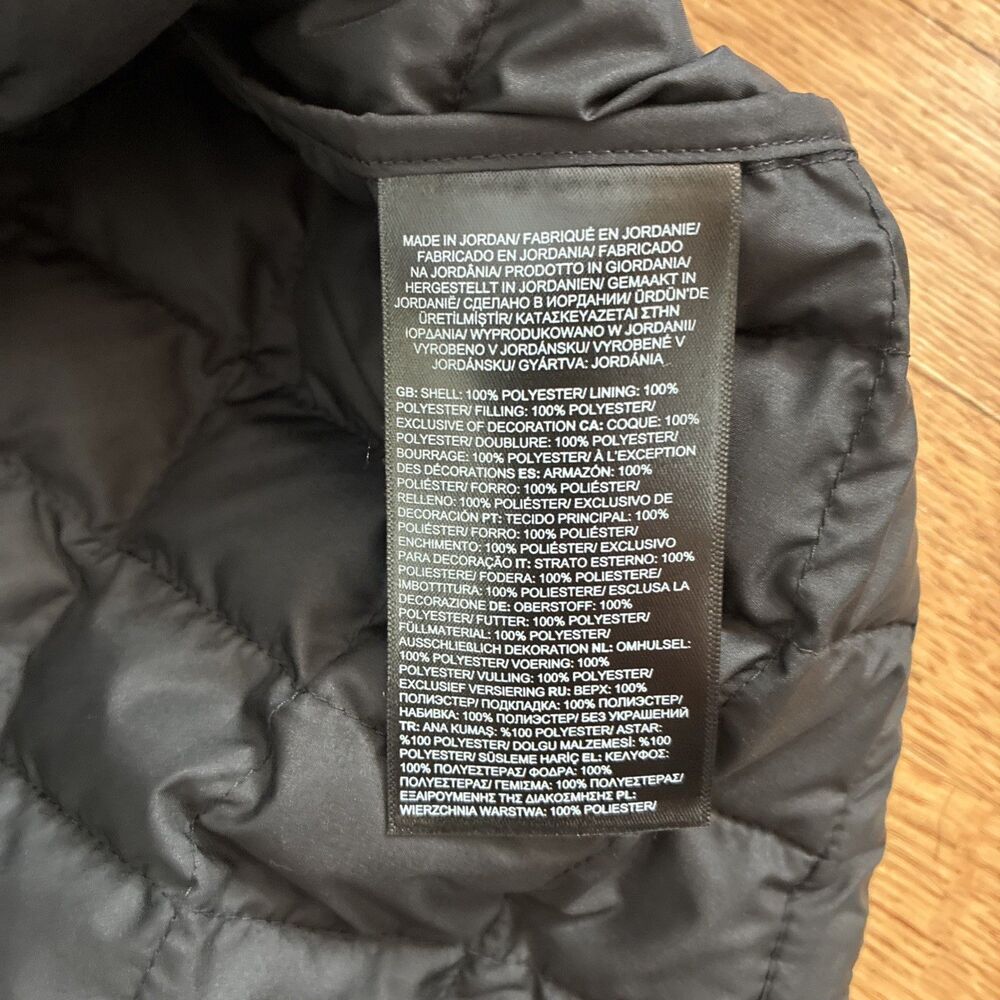 The North Face TNF Thermal Insulation Jacket Men Size 2XL Black Full Zip - Picture 6 of 9